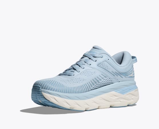 Hoka Women's Bondi 7, ice water / white