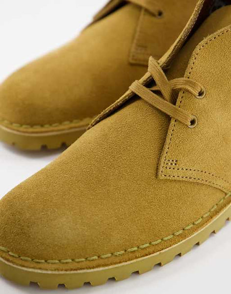 Clarks Originals Men's Desert Rock Suede Boots, Oak Moss