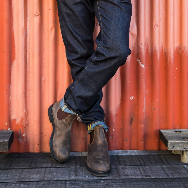 Blundstone elastic-sided boot, rustic brown
