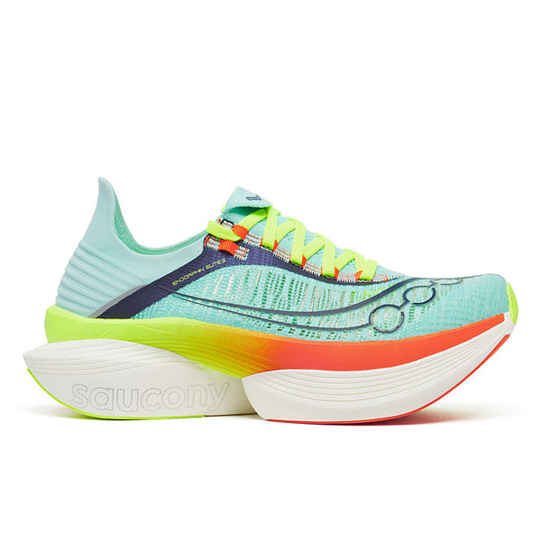 Saucony Men's Endorphin Elite 2 in Splash/ Fire