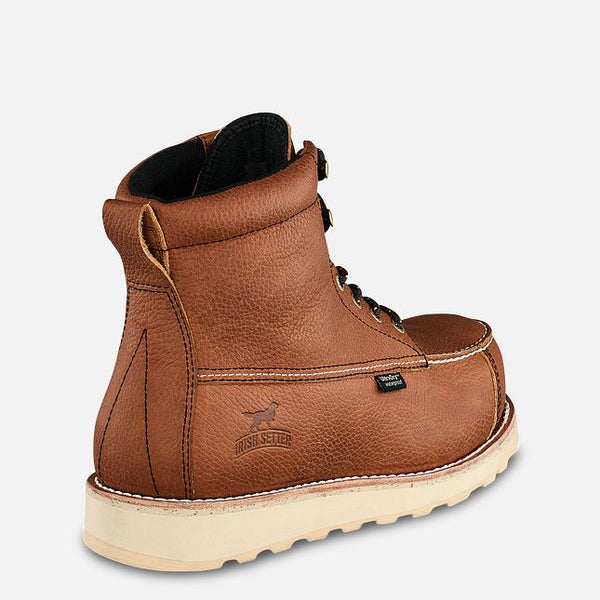 Irish Setter Men's Wingshooter ST wide 2E full grain leather 6-inch boot waterproof safety toe, brown