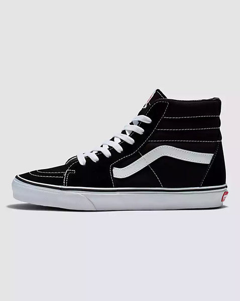 Vans Men's Sk8-Hi canvas shoe, black/ black/ white